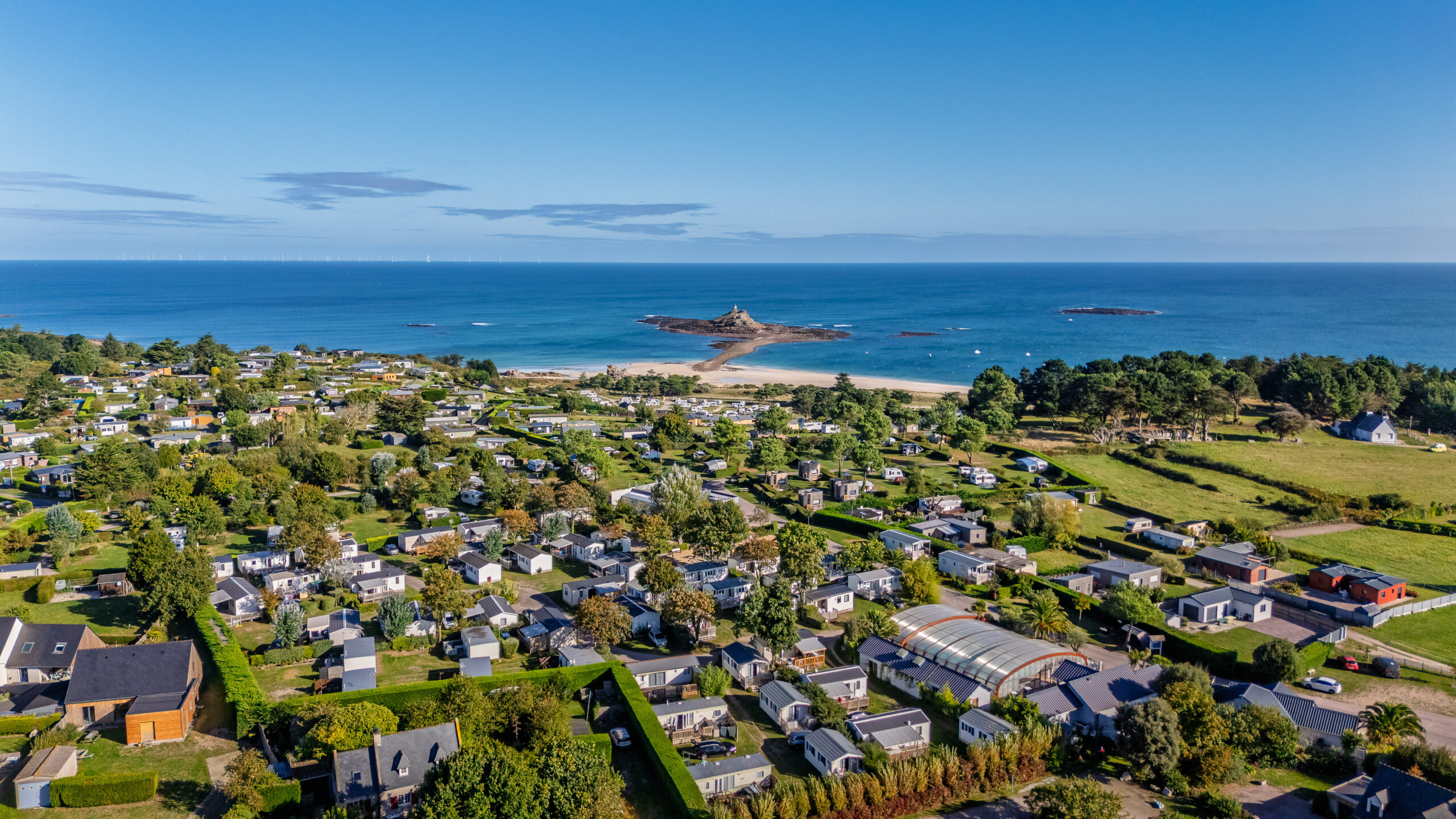 Camping indépendant à Erquy, à 400 m de la mer